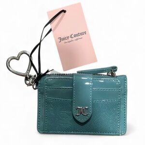 NWT - Juicy Couture Enchanted Artic Blue Card Holder Wallet